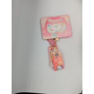 NWT Loungefly Lanyard With ID Sleeve - Sanrio - Hello Kitty At Carnival